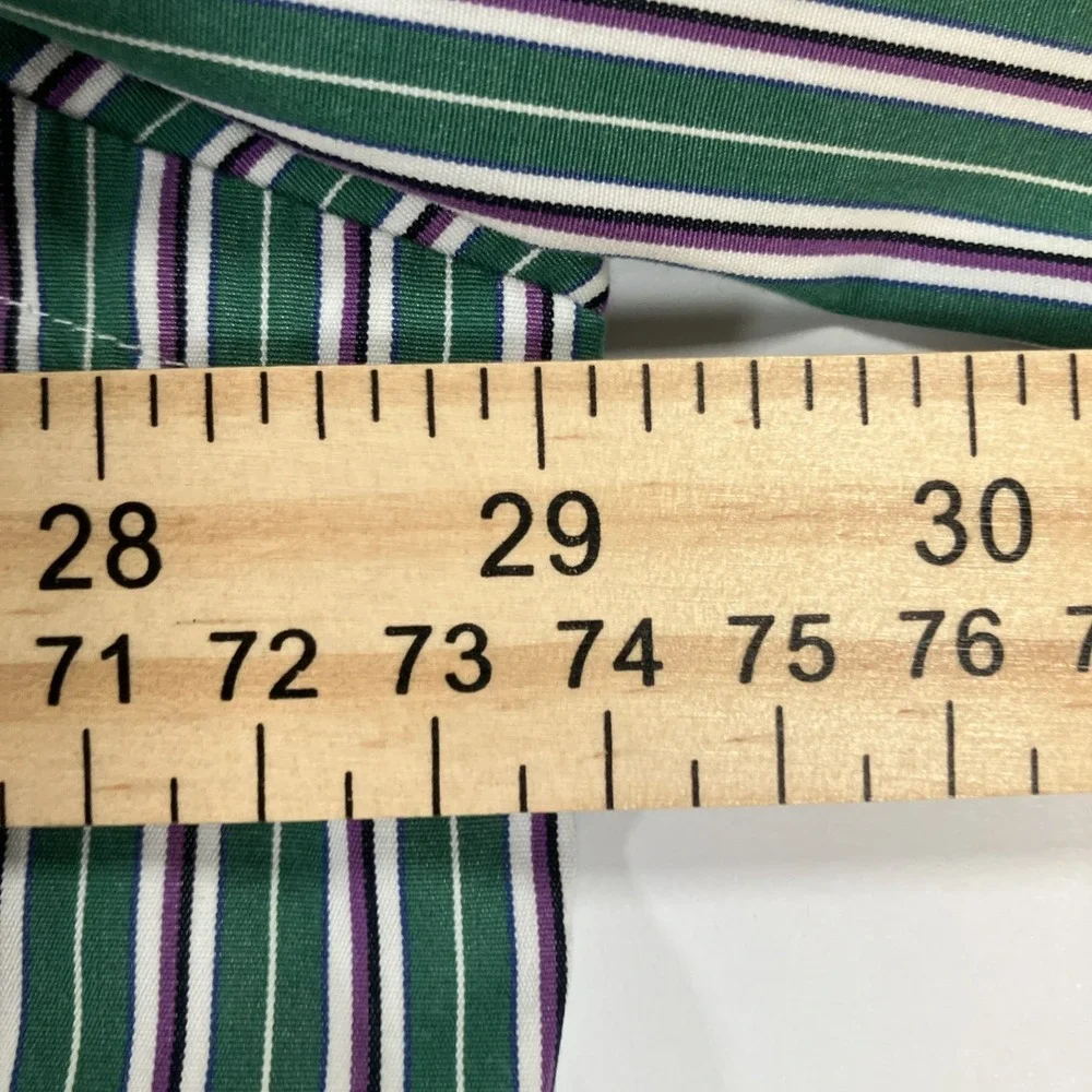 Polo Ralph Lauren Shirt Mens‎ 2XLT Green Purple Striped Button Down Classic Fit